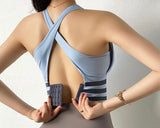 Llyge 2023  Sports Bra Women Yoga Crop Top Shockproof Push Up Underwear Fitness Bras Athletic Vest Gym Shirt Sport Sportswear