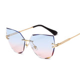 LLYGE Cat Eye Women Sunglasses High Quality Black Transparent Female Sun Glasses Oculos Feminino De Sol Zonnebril Dames