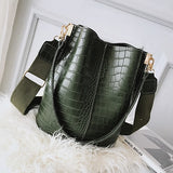 Graduation Gift  Vintage Women Crossbody Bags For 2023 New Shoulder Bag Fashion Handbags And Purses Leather Stone Pattern Zipper Bucket Bags