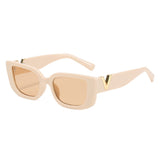 LLYGE Retro Rectangle Sunglasses Women Brand Designer Vintage Small Frame Sun Glasses Ladies Classic Black Square Oculos De Sol