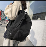 Llyge Trendy Women Travel Rucksack High Quality Nylon School Backpack For Teenage Girls Boys College Book Laptop Bagpack 2 Size
