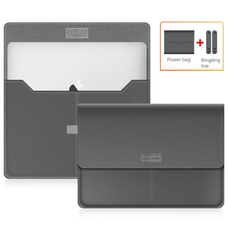 Llyge New Laptop Sleeve for Macbook Pro 13 Case 2023 Laptop Computer Waterproof PU Leather Laptop Bag For Macbook Air 13 Case 2023