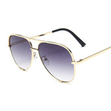 LLYGE Vintage Aviation Sunglasses Women Brand Designer Shades Sun Glasses Female Retro Gradient Mirror Fashion Driver Oculos De Sol
