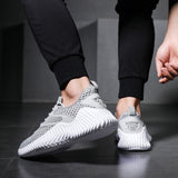 Llyge Summer 2023 New White Sneakers Men High Quality Mesh Breathable Blcak Casual Shoes For Men Zapatillas Hombre Suppor Dropshipping