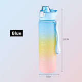 Llyge 2023 1100ml Fashion Healthy Material Water Bottle Color Change Design Large Capacity Sports Plastic Drinking Bottles Eco-Friendly