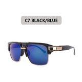 Classic Luxury Male Sunglasses Glamour Fashion Brand Metal frame Sun Glasses For Men Women Retro Square Shades EyewearUV400
