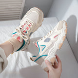 Llyge 2023  Sneakers White buffalo Autumn Women Tennis Sports Shoes Platform Flat Vulcanize Korean Basket Casual Spring Running