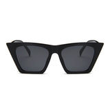 LLYGE Female Vintage Sunglasses Women Fashion Cat Eye Luxury Sun Glasses Classic Shopping Lady Black Oculos De Sol UV400