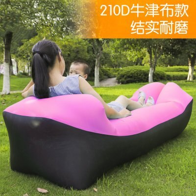Sleeping Bag Mat Inflatable Sofa Lounger Air Couch Chair Lazy Bag with Travel Bag for Outdoor for Camping Fishing Swimming Beach