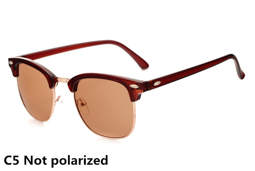 Classic Polarized Sunglasses Men Women Retro Brand Designer High Quality Vintage Sun Glasses Female Male Fashion Mirror Sunglass