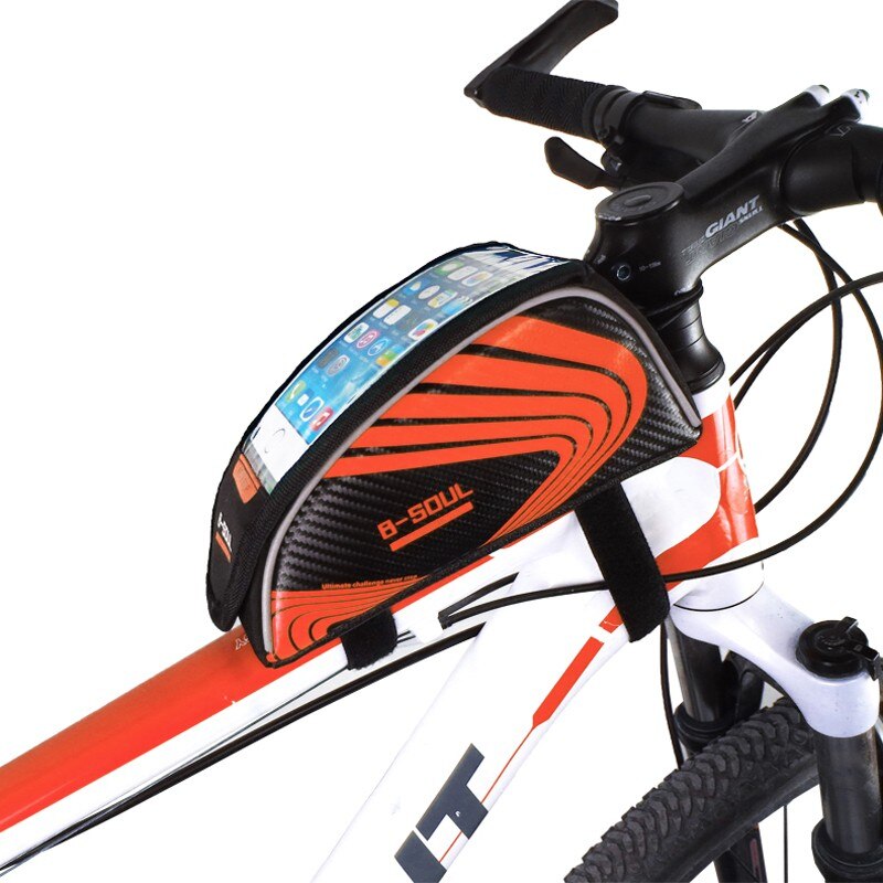Llyge 5.5 Inch Waterproof Touch Screen Bike Bag Front Frame Top Cell Phone TPU Cycling Bag Road Mountain Bicycle Case