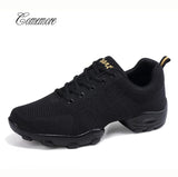 Llyge 2022  Comemore Dance Shoes Lady Sneakers Modern Men Fitness Black Soft Dancing Sneakers White Breathable Mesh Jazz Dancing Shoes