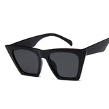 LLYGE Female Vintage Sunglasses Women Fashion Cat Eye Luxury Sun Glasses Classic Shopping Lady Black Oculos De Sol UV400