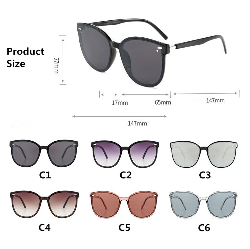 Llyge 2023 Classic Rivet Sunglasses Men Women Brand Designer Driving Round Frame Sun Glasses Male Goggle UV400 Gafas De Sol