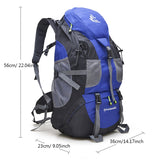 Llyge 50L&60L Waterproof Hiking Backpack Men Trekking Travel Backpacks For Women Sport Bag Outdoor Climbing Mountaineering Hike Bags