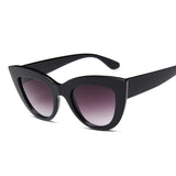 LLYGE New Retro Fashion Sunglasses Women Brand Designer Vintage Cat Eye Black Sun Glasses Female Lady UV400 Oculos