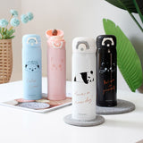 Llyge  2023  350ml/500ml Cartoon Cat Stainless Steel Vacuum Flasks Portable Thermos Mug Travel Thermal Water Bottle Tumbler Thermocup