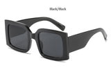 Llyge  2023 Square Clear Shades Sunglasses Woman 2023 Big Frame Rectangle Sun Glasses For Women Fashion 2023 Designer UV400 Eyewear