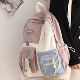 Llyge Women Backpack Waterproof Nylon School Backpack For Teenage Girls Ladies Rucksack Girl Book Bag Mochila Backpack School