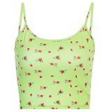 Llyge Sleeveless Print  Crop Tops Summer Women Fashion Streetwear Outfits Camis Women Clothing Tops Tees Tanks Camis