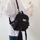 Back To School LLYGE Fashion Small Backpack Canvas Women  Backpack Anti-Theft Shoulder Bag School Bag For Teenager Girls School Backapck Female