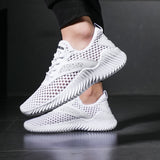 Llyge Summer 2023 New White Sneakers Men High Quality Mesh Breathable Blcak Casual Shoes For Men Zapatillas Hombre Suppor Dropshipping