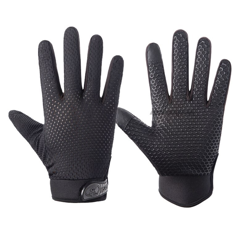Llyge Touch Screen Cycling Gloves Outdoor Mountain Road Riding Full Finger Gloves Breathable Bicycle Motorcycle Sports Non-Slip Gloves
