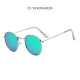 LLYGE Classic Round Men Women Sunglasses Fashion Small Metal Mirror Sun Glasses Vintage Driving Male Ladies Eyewear UV400