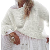LLYGE Winter Lantern Sleeve Female Pullover Ladies Oversized Jumper dresses for women 2023  Knitted Sweaters Sweater Women Mohair