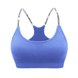 Fitness Bra Push Up Adjustable Lette Straps Sports Wear Brassiere for Women Yoga Gym Workout Padded Underwear Crop Top