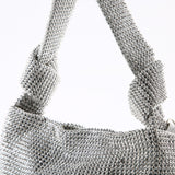LLYGE evening bags for women rhinestone clutch purse ladies hand bags silver crystal Shoulder bag luxury designer purses and handbags