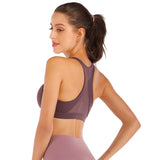 Mesh Racerback Sports Bra Plus Size XXL Women Push Up Nylon Gym Underwear Running Bra Yoga Workout Crop Top For Fitness