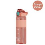 Llyge  2023 750ml/1000ml/1600ml Tritan Material Water Bottle With Straw Eco-Friendly Durable Gym Fitness Outdoor Sport Shaker Drink Bottle