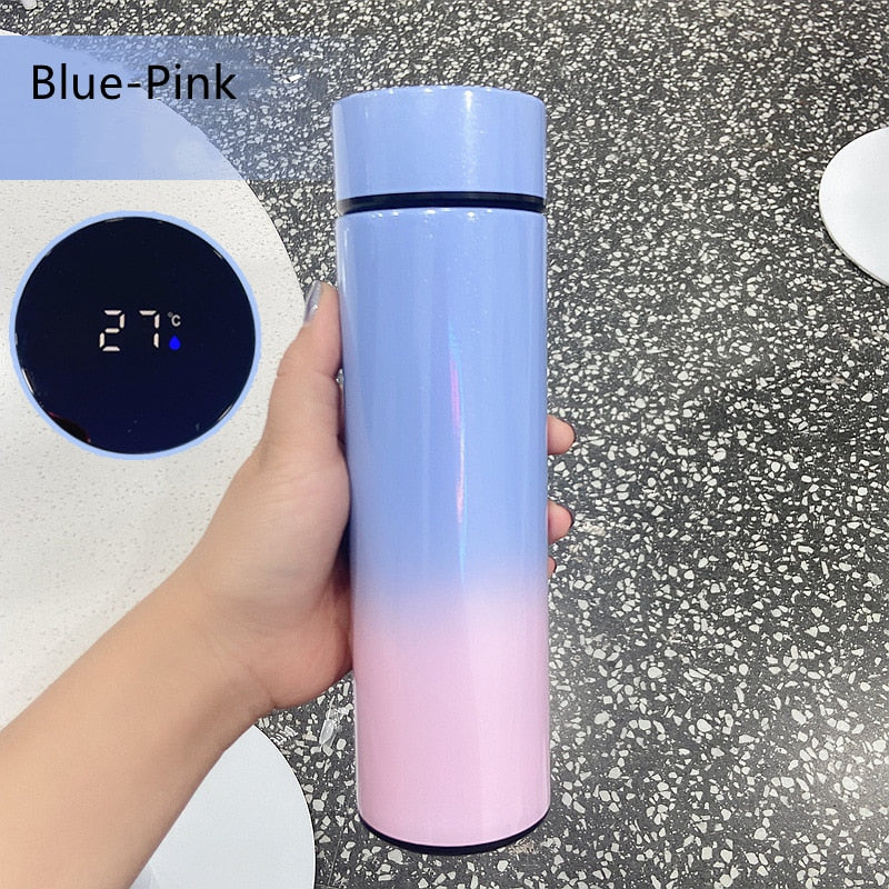 Llyge  2023 Portable Thermos Bottle Coffee Tea Mug Chinese Style Smart Temperature Display Vacuum Flask Water Bottle With Filter Thermos Cup