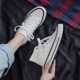Llyge Women Canvas Shoes Women Fashion Summer Casual Sneakers Student Casual Shoes High Top Woman Vulcanize Shoes 2023 Spring Autumn