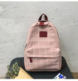 Llyge Fashion Girl College School Bag Casual New Simple Women Backpack Striped Book Packbags for Teenage Travel Shoulder Bag Rucksack xj0725