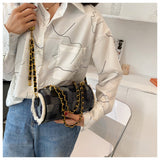 LLYGE 2023 New Trendy Niche Design Denim Small Shoulder Bag Chain Bag Fashion Lady One Shoulder Messenger Bag High Quality Small Bag