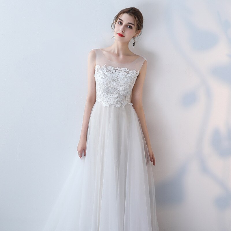 Llyge 2023  Floral Long Wedding Dresses  Mori Dreamy Princess Women Party Dress Bridal Gowns Wedding Gown A-Line White