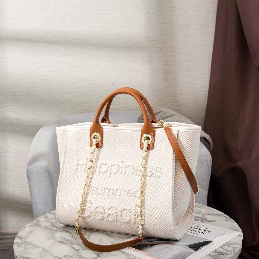LLYGE Luxury Designer Women’s Bag Purses and Handbags Canvas Tote Bag Large Capacity Shopper Shoulder Bags Top Handle Bag Beach Bag