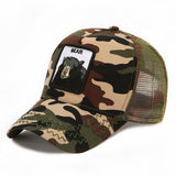 Llyge Men's Baseball Cap With Animal Embroidery Snapback Camouflage Breathable Hip Hop Summer Trucker Hat Women's Hat Cotton BQM125
