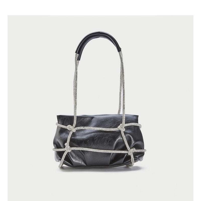 LLYGE luxury designer handbag purses and handbags for women small Shoulder bag female tote bag bucket evening clutch bag fur purse