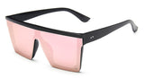 Llyge  2023 Sun glasses for women classic black Square oversized glasses women's 2023 woman trend rimless sunglasses oculos de sol