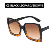 Llyge 2023 Big Frame Fashion Oversized Sunglasses Women Brand Designer Plastic Female Gradient Sun Glasses Gafas De Sol Mujer UV400