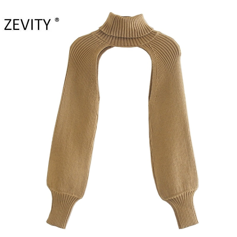 Christmas Gift  New Women Turtleneck Collar Long sleeve Knitting Sweater Femme Chic design Casual Pullovers High Street Ladies Tops S434