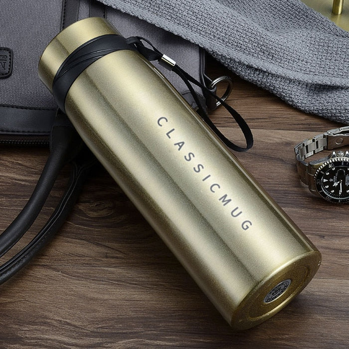 Llyge  2023  1500ml/1100ml/650ml Portable Double Stainless Steel Vacuum Flask Coffee Tea Thermos Sport Travel Mug Large Capacity Thermocup