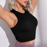 Llyge 2023 HOT Girl Yoga Shirts Women Sport Tank Crop Top Fashion High Elastic Workout Sports T-shirts  Female Sportswear