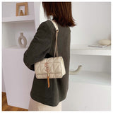 Graduation Gift  Luxury Brand Handbag Fashion Simple Tassel Square bag Quality PU Leather Women's Designer Handbag Lock Shoulder Messenger bags