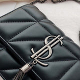 Graduation Gift  Luxury Brand Handbag Fashion Simple Tassel Square bag Quality PU Leather Women's Designer Handbag Lock Shoulder Messenger bags