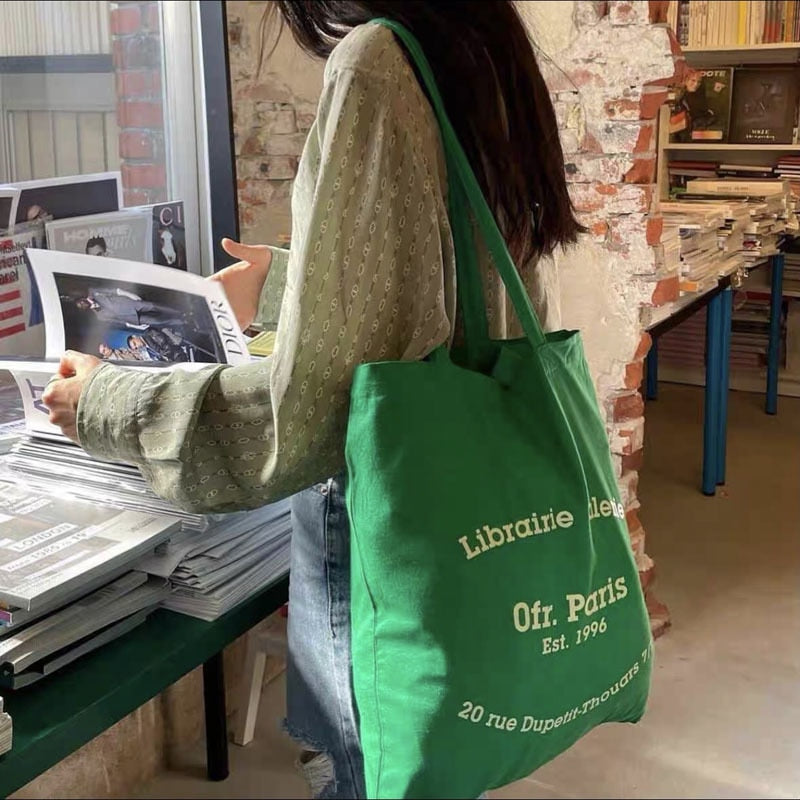 Thin Cotton Cloth Women Shoulder Bags Girls Student Book Tote Purse Handbags Large Capacity Female Reusable Shopper Shopping Bag