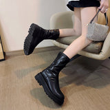 Christmas Gift Women Long Boots Over The Knee Ladies Luxury Fashion Autumn Winter Shoes Platform Fashion Woman Footwear Slip On 2023 New Botas